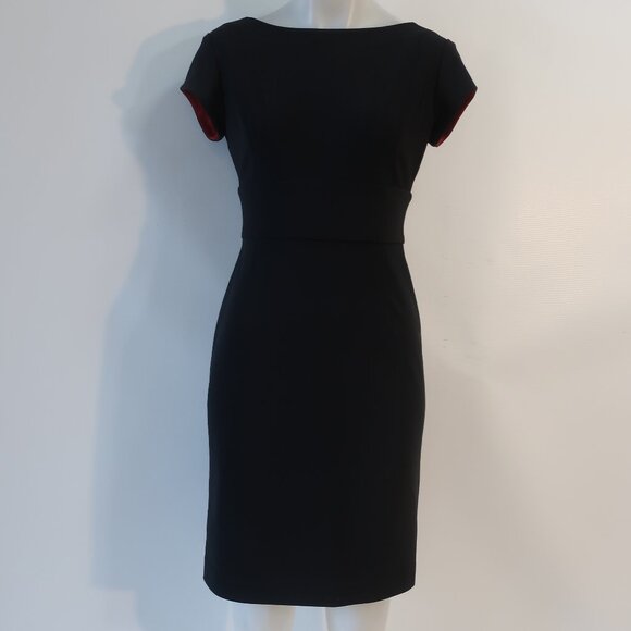 Ameliora Dresses & Skirts - Womens Ameliora Black Capped Sleeve Pencil Sheath Dress 2